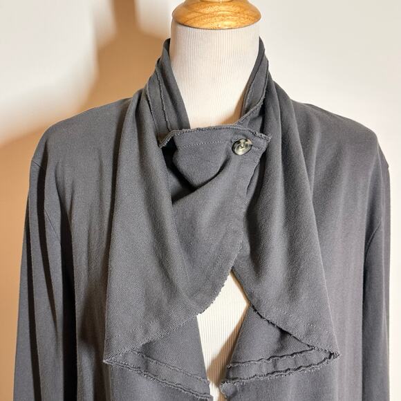 Converse One Star Gray Wrap Neck Cardigan Jacket NWT Sz XL - Picture 4 of 9
